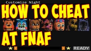 5 Nights at Freddys  HOW TO CHEAT AT FNAF 1 amp 2 FOR PC  A Simple Tutorial [upl. by Ellehcem]