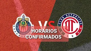 🚨HORARIOS CONFIRMADOS CHIVAS VS TOLUCA CUARTOS DE FINAL LIGA MX🚨 NOTICIAS CHIVAS ❤🐏 [upl. by Irvine]