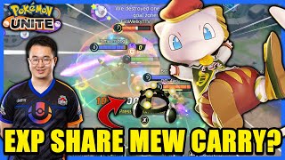 EXP SHARE MEW Is SECRETLY A CARRY Instead of A SUPPORT  Pokémon Unite [upl. by Creedon]