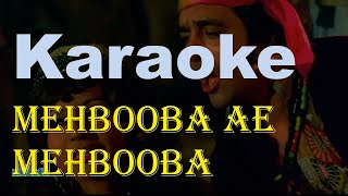 Mehbooba Mehbooba Sholay Karaoke Track  R D Burman [upl. by Hendrickson798]