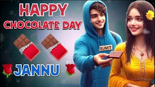 Chocolate day 🍫🌹shayari  9 February chocolate day status  Happy chocolate day shayari [upl. by Jakie978]