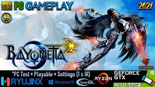 RYUJINX Bayonetta 2 PC Gameplay  Ryujinx POWER  Switch Emulator  1080p60FPS  2021 [upl. by Ennaillij]