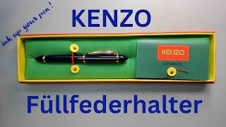 KENZO by STYPEN Füllhalter English  Spanish subtitles mit Box Designerstück der 1990er Jahre [upl. by Cressler]