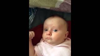 Baby cries when Mom sings [upl. by Eceined]