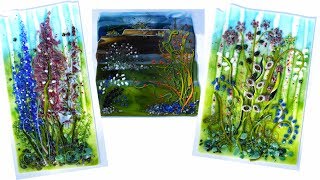 Fused Glass Floral Panel [upl. by Schwitzer]