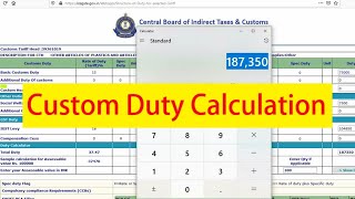 Calculate Custom Duty after GST in India  Import Duty calculation [upl. by Kone289]