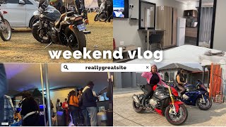 Weekend vlog bikers event Mafikeng  club  South African YouTuber [upl. by Cave]