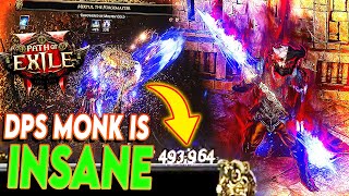 My BEST DPS Monk Build after Path of Exile 2 Build NERFS  FROZEN LIGHTNING JEDI MONK syrobe [upl. by Aniuqahs970]