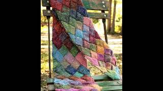 Learn to Knit an Entrelac Scarf [upl. by Adamsun]