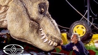 JURASSIC PARK Animatronic TRex Rehearsal  Behind the Scenes with the Stan Winston dinosaur crew [upl. by Ataga]