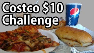 Costco 10 Food Court Challenge vs Wreckless Eating [upl. by Yatnwahs]