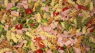 How to Make Pasta salad  Quick Appetizers  KitchenNotesFromNancy [upl. by Akihsat]