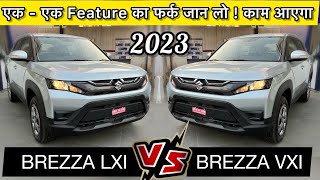 2023 Brezza LXI vs VXI Comparison 🔥 Detailed Comparison in Hindi 🔥 Vahan Official [upl. by Circosta]