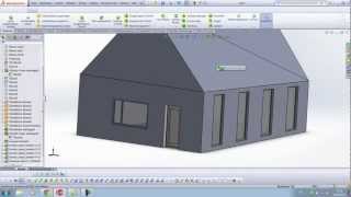 SolidWorks  parametrische Architektur  parametric construction [upl. by Analeh]