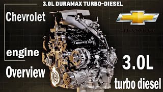 2021 Chevrolet 30L Duramax turbo diesel engine Overview [upl. by Sallee735]