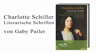 Frankfurter Buchmesse 2016 Gaby Pailer zu ›Charlotte Schiller Literarische Schriften‹ [upl. by Soni]