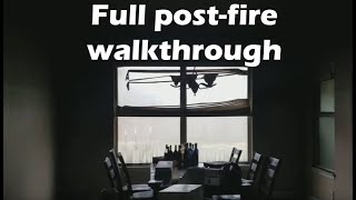 Full post fire walkthrough of our house massive damage from a kitchen fire [upl. by Ciredec]