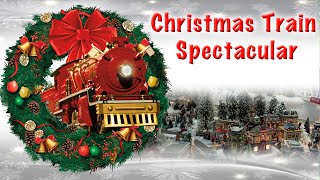 Christmas Train Spectacular  Toy Train Holiday Display 1 Hour of Trains for Kids [upl. by Ynar]