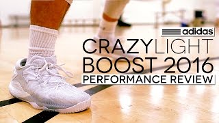 adidas CrazyLight Boost 2016  Performance Review [upl. by Ahsatan]