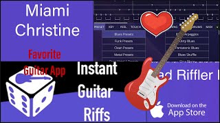 Riffler guitar  GARAGEBAND plugin  METAL ROCK BLUES  ASTONISHING  RIFFS [upl. by Pincus873]