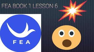 FEA BOOK 1 LESSON 6 SOLUTIONCONSOLIDATION [upl. by Fairfax]