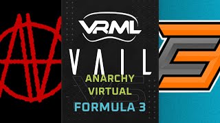 VAIL  Anarchy Virtual vs Formula 3  Season 2 Week 2  VRML [upl. by Netsrek]