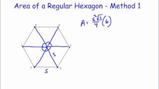 Area of a Regular Hexagon [upl. by Evadnee]