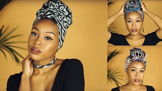 3 EASY DIY HEADWRAP STYLES USING T SHIRTS amp LEGGINGS [upl. by Davena]