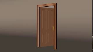 Door opening animation with sound [upl. by Sel]