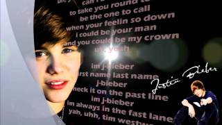 Justin Bieber  Jbieber Rap Lyrics on screen [upl. by Robillard]