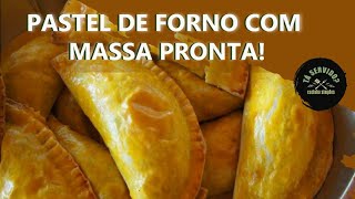 Pastel de Forno com Massa Pronta Faça em poucos minutos TáServido [upl. by Eiltan]