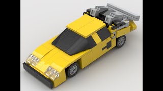 LEGO Transformers G1 Sunstreaker [upl. by Doownel]