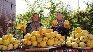 HOW TO MAKE QUINCE PRESERVES QUINCE COMPOTE AND JAM FOR WINTER [upl. by Yaned893]