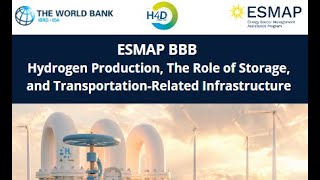 ESMAP HYBRID BBB Hydrogen Production the Role of Storage and Transportation Related Infrastructure [upl. by Lil]