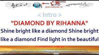 DIAMONDS KARAOKE LYRICS BY RIHANNA [upl. by Wales]