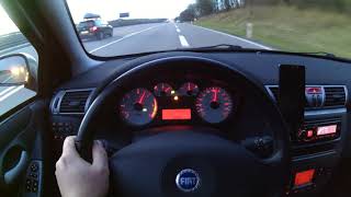 Fiat Stilo 19 JTDm Multijet 16V 150hp stock 100200kmph [upl. by Gaye]