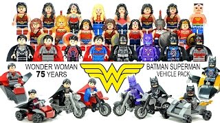 LEGO® Wonder Woman 75th Anniversary Minifigure Collection amp Batman Superman Vehicle Pack [upl. by Kimmel856]