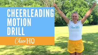 Cheerleading Motion Drill  Cheer HQ [upl. by Asena]