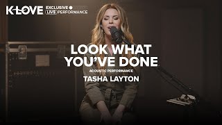 Tasha Layton  Look What Youve Done  Exclusive KLOVE Performance [upl. by Nnaarual815]