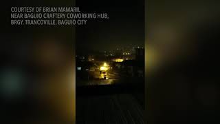 Typhoon Ompong Situation in Baguio city at 205 AM [upl. by Kirat128]