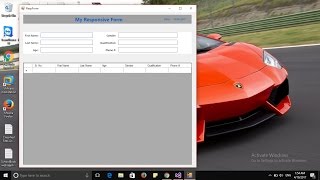 Responsive Application in Windows Form  By Anas Siddiqui [upl. by Chanda]