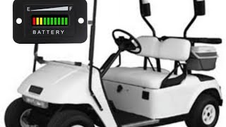 EZGO Golf Cart Battery Meter Installation  Detailed Installation Step By Step [upl. by Eicirtap]