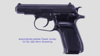 Pistole CZ 83  9mm Browning Made in Czech [upl. by Lucais]