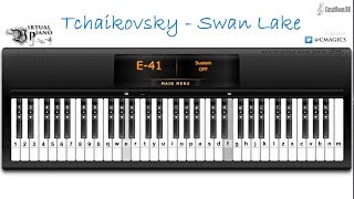 Tchaikovsky  Swan lake Virtual Piano [upl. by Einhorn777]