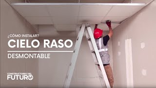 ¿Cómo instalar Cielo Raso desmontable [upl. by Rianon]