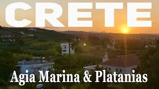 Agia Marina amp Platanias 🌴Crete 🏖 Greece 🇬🇷 My Favorite Holiday Places 🏝 [upl. by Trenton]