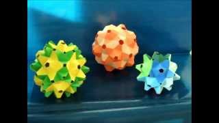 origami  modular  kusudama  flower kusudama  tutorial  dutchpapergirl [upl. by Bentlee]