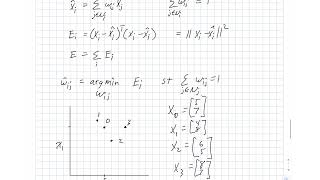 Locally Linear Embedding [upl. by Oster]