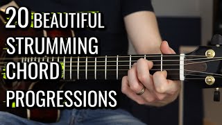 20 Beautiful Chord Progressions Perfect for Strumming [upl. by Merna]