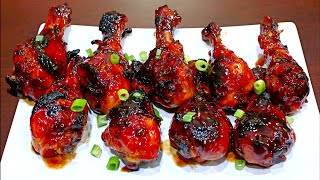 Honey Garlic Chicken Drumsticks Recipe  Easy and delicious chicken recipe [upl. by Rehotsirk662]